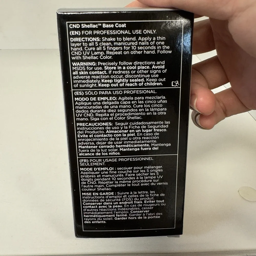 CND Shellac Base Coat 0.42oz / 12.5ml - Old Packaging Large Size
